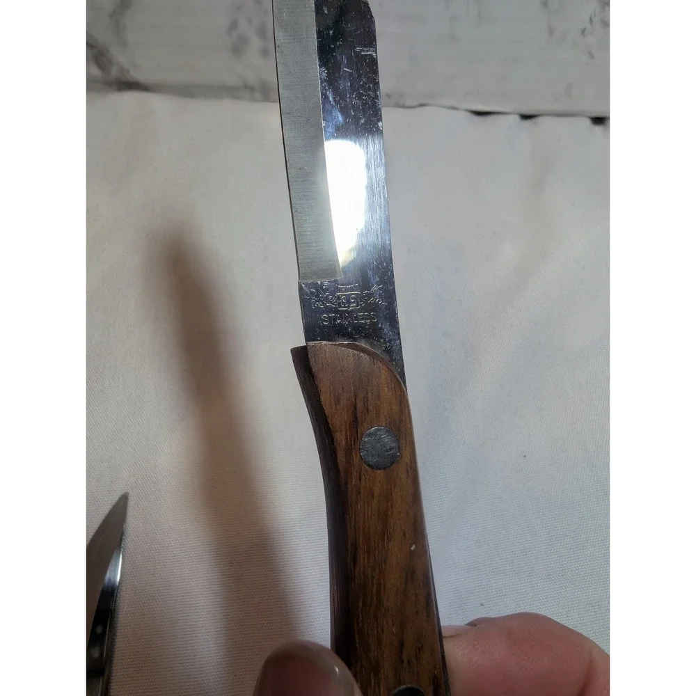 Vintage Griffins Gryphon/Shield RS Stainless  +Japan+ Knife Set 8.25